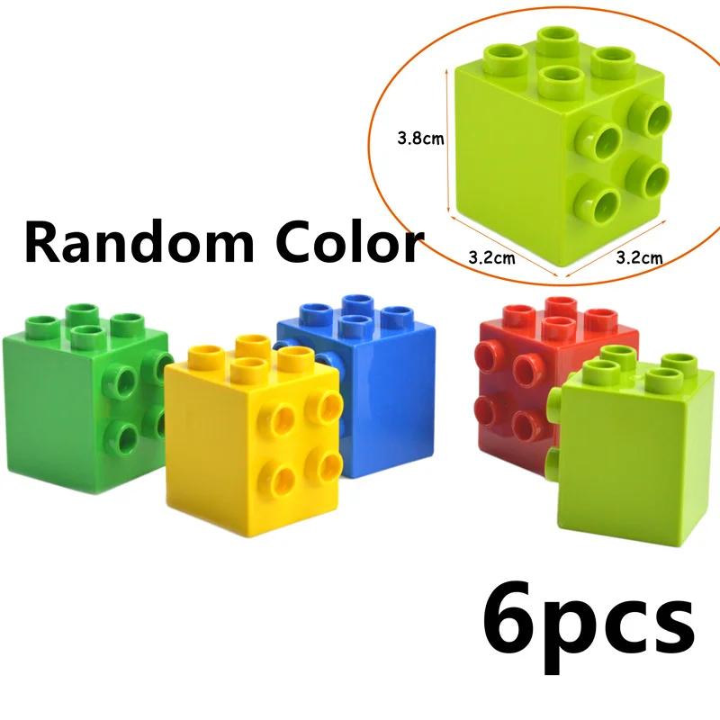 Big Size Building Block Furniture Door Chair Slide Ladder Swing Car Playground Compatible Large Duploes Particle Toy Brick Leduo