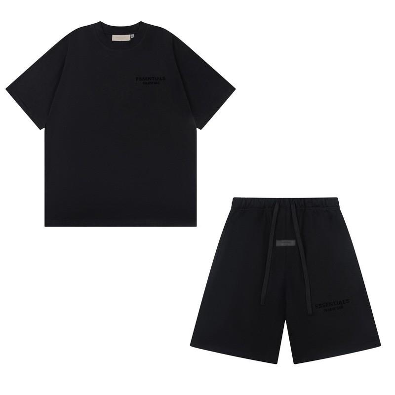 Fear Of God Essentials Hoodie Mens Oversized Cotton Pullover With Flocked Letter Print 2025