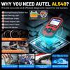 Сканер Autel AutoLink AL549 OBD2 Читатель кодов с функцией считывания/стирания DTC для ABS Универсальный тестер автомобильного аккумулятора с отображением данных в реальном времени