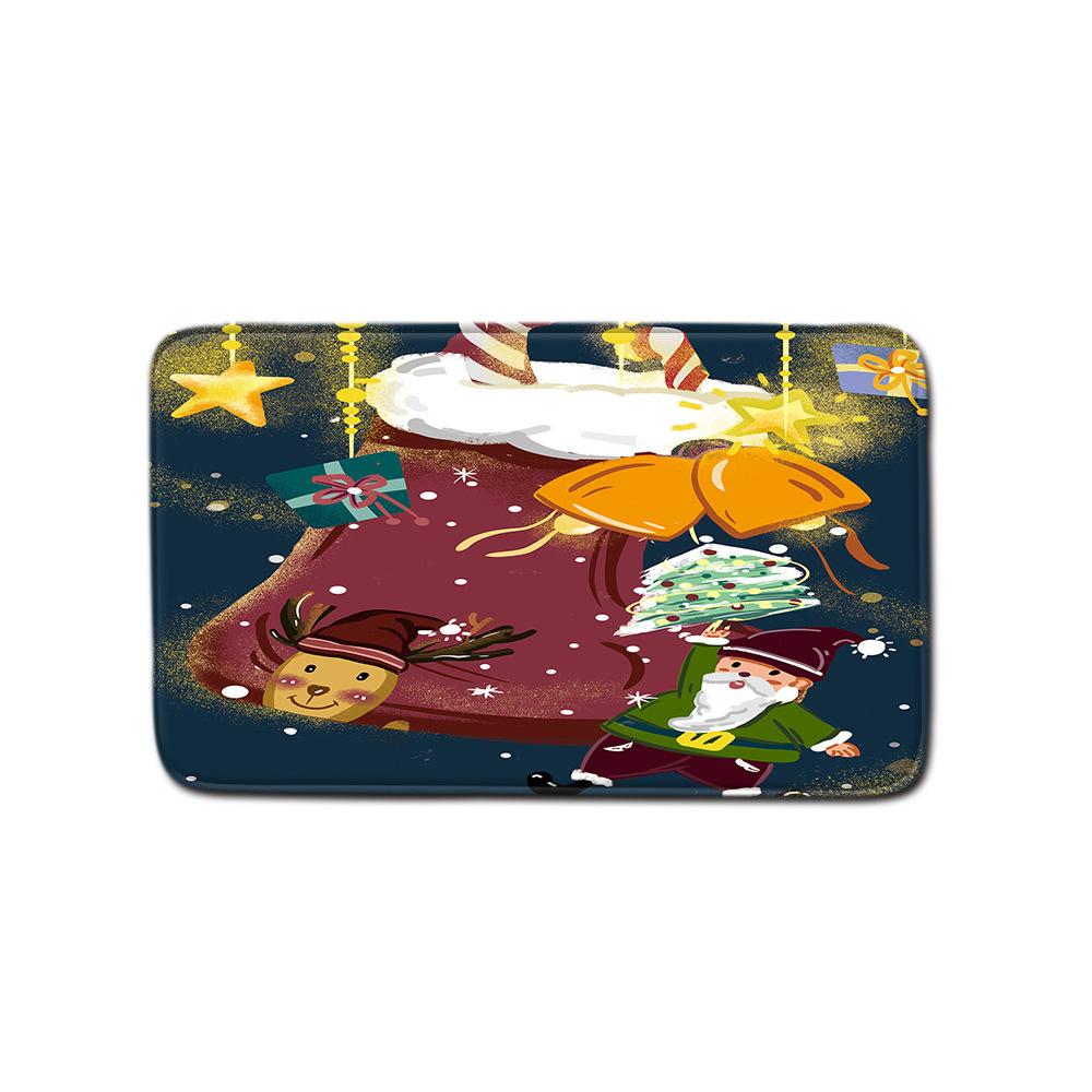 Рождественская шторка для душа, коврик для пола, комбинация из четырех предметов, ковер для ванной комнаты и туалета, коврик для душевой комнаты, коврик для ног