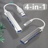 4 Ports USB/Type-C HUB Usb 3.0 Multi Splitter Adapter for Computer Accessories Phone Charger Usb Charger