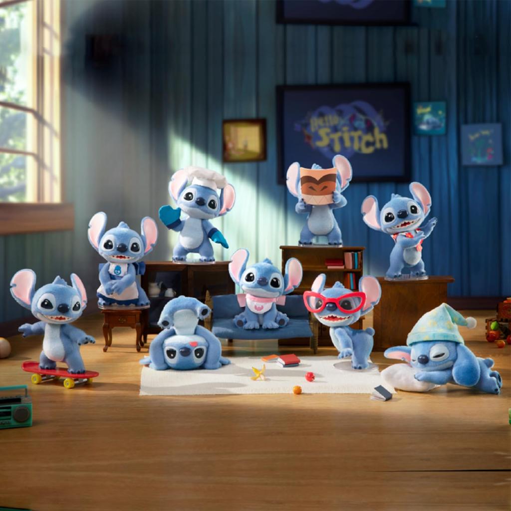 ЛУЧШАЯ ИГРУШКА Серия Disney Gachapon Фигурка в слепой коробке Мягкий винил ПВХ Премиальная игрушка Подарок на день рождения для коллекционеров персонажей Disney "Привет, Стич" [1 штука]