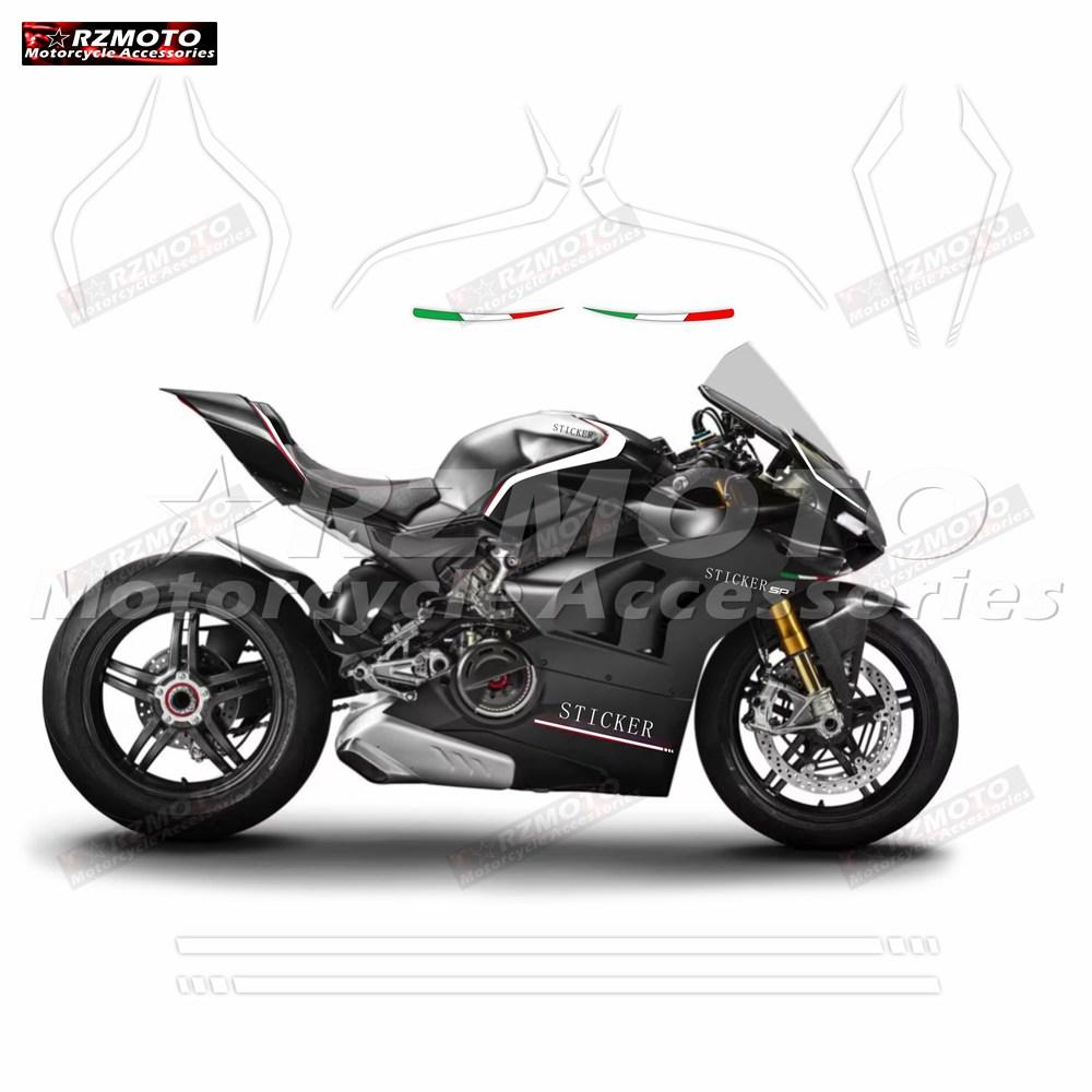 Для Panigale V4 V4R V4S V4SP V4 SP - Наклейка на обтекатель мотоцикла, Светоотражающая водонепроницаемая наклейка, Полный комплект