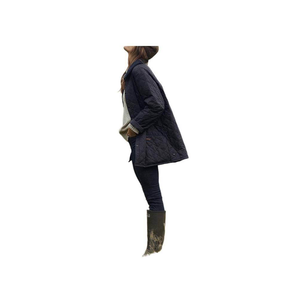 Barbour Однотонная приталенная мужская куртка с длинным рукавом на одной пуговице с отложным воротником Сине-синий MQU0001NY91