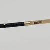 [Hugo Boss] Hugo Boss Titanium Eyeglass Frames BOSS1416 0NZ Matte Gold Round Stainless Steel