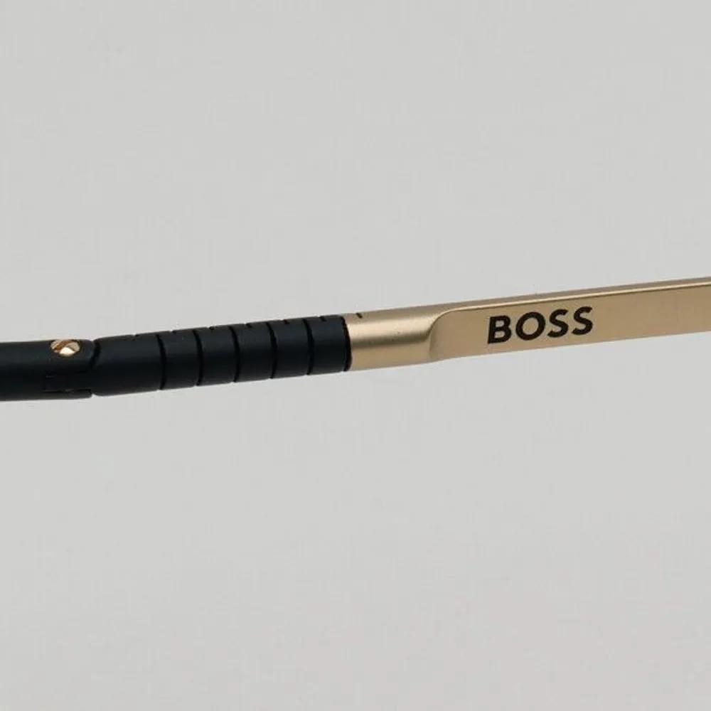 [Hugo Boss] Hugo Boss Titanium Eyeglass Frames BOSS1416 0NZ Matte Gold Round Stainless Steel