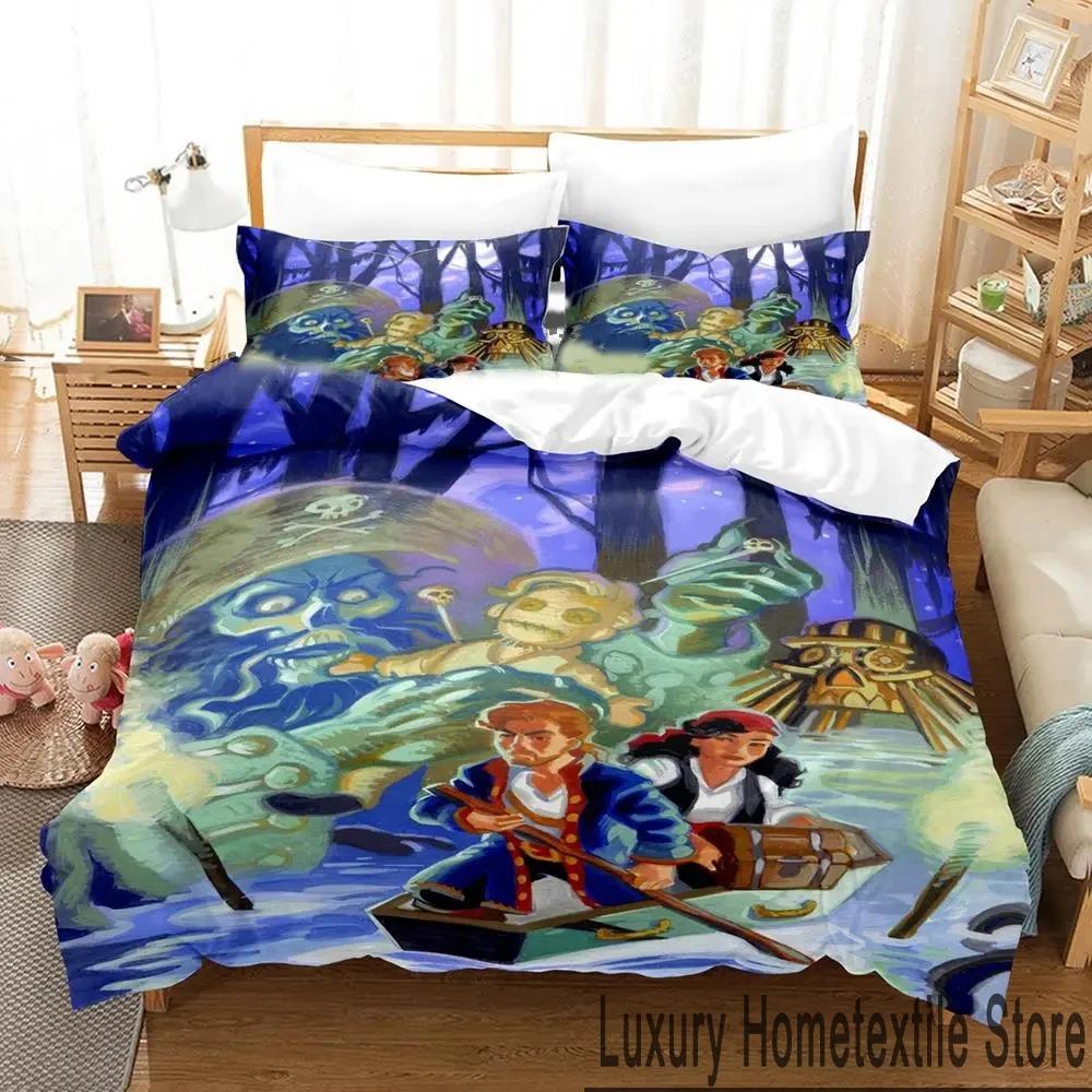 3D-принт Monkey Island Lechuck Комплект постельного белья для мальчиков и девочек Twin Queen King Size Пододеяльник Наволочка Кровать для мальчиков и взрослых