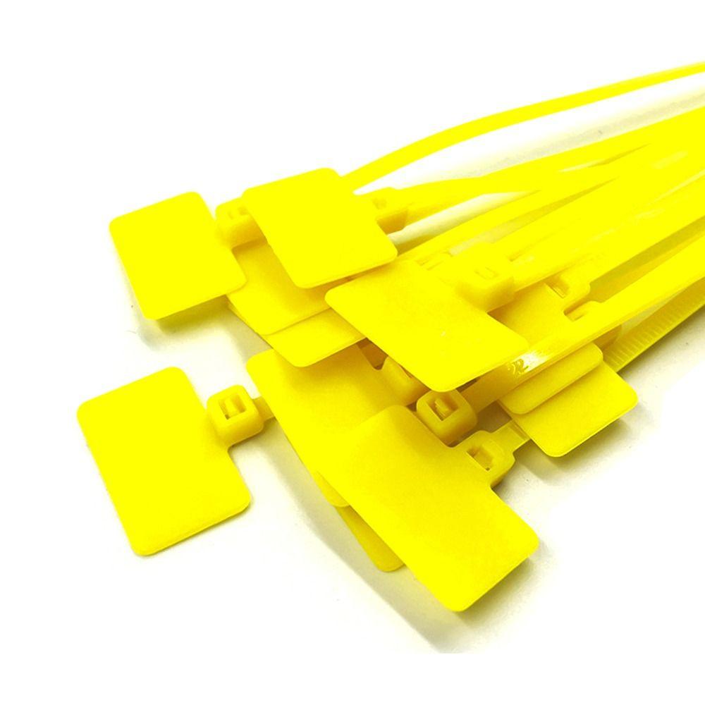 Ленточные этикетки Маркеры Самоблокирующиеся стяжки Цветные нейлоновые стяжки Бирка для кабеля Кабельные стяжки