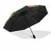 1pc Christmas Wreath with Treats Umbrella with Plastic Handle,Suitable for All Seasons Home Travel Outdoor UmbrellaDD220