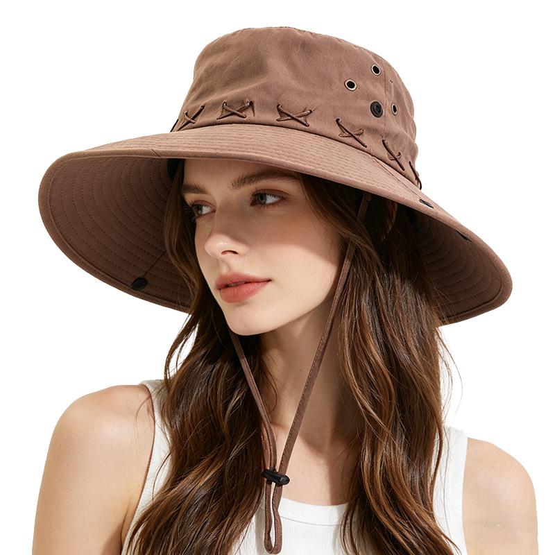 Vintage western cowboy hat outdoor big eaves hat, climbing hat bucket hat sun hat sun hat basin hat