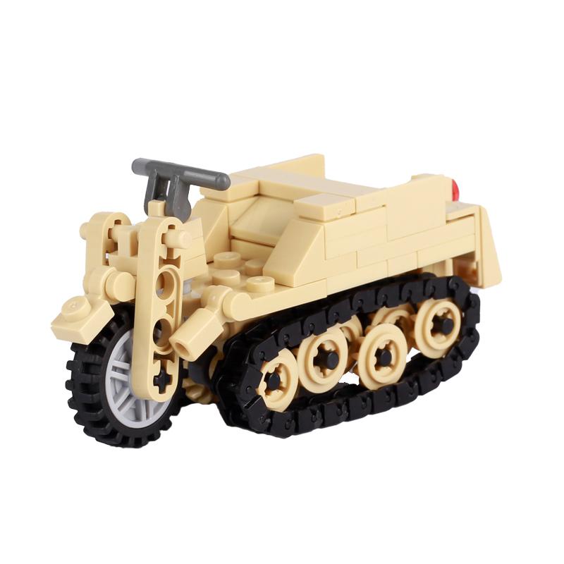 Конструктор MOC Игрушки Военный Автомобиль Транспортное Средство Танк WW2 Оружие Строительные Блоки Игрушка Немецкий Американский Солдат Бронированный Артиллерийский Грузовик Подарок Мальчикам