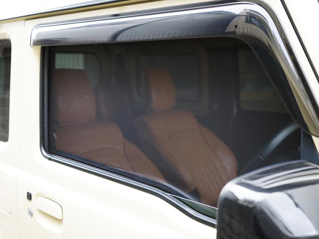 Jimny Sierra Сет из 5-ти штук: Сет для автомобиля с сетчатой защитой от солнца TRISTAR'S [Jimny JB64W, JB74W] Солнцезащитный козырек, Блокирующий, Защита, Кемпинг (1 автомобиль)