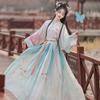Hanfu qiz Xitoycha uslubdagi mato yozgi ko'ylak Qadimgi Tang kostyumi super peri kostyumi kichkina qizaloq suv parisi malika yubkasi ichki kiyim