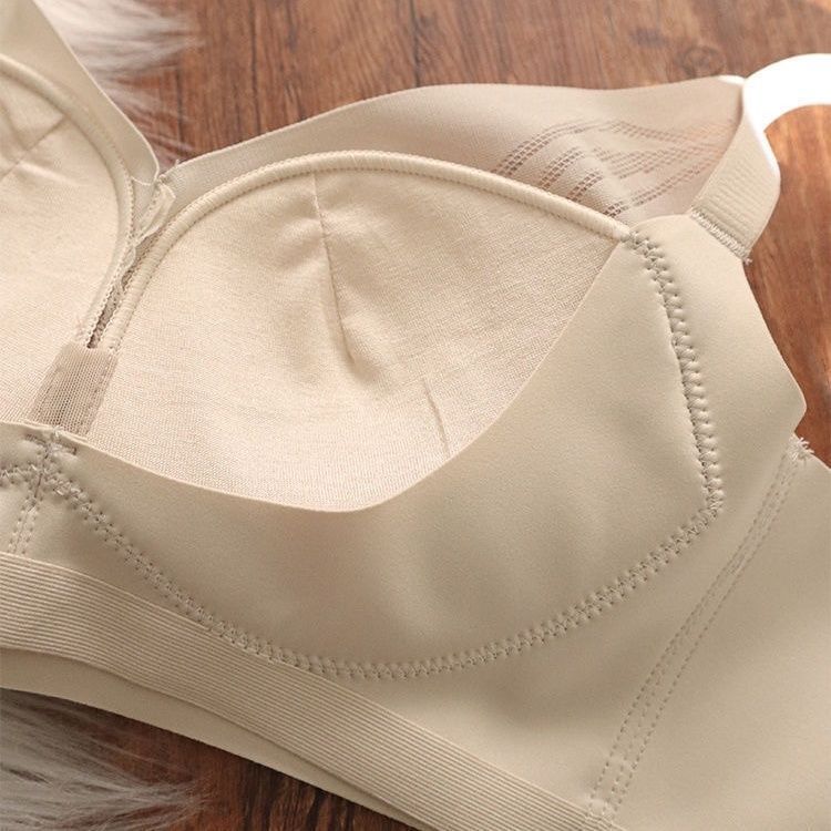 Huge soft seamless underwear women's small breasts gather and support comfortable anti-sagging no steel ring adjustment bra cover