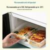 Disposable Transparent Rectangular Plastic Food Containers