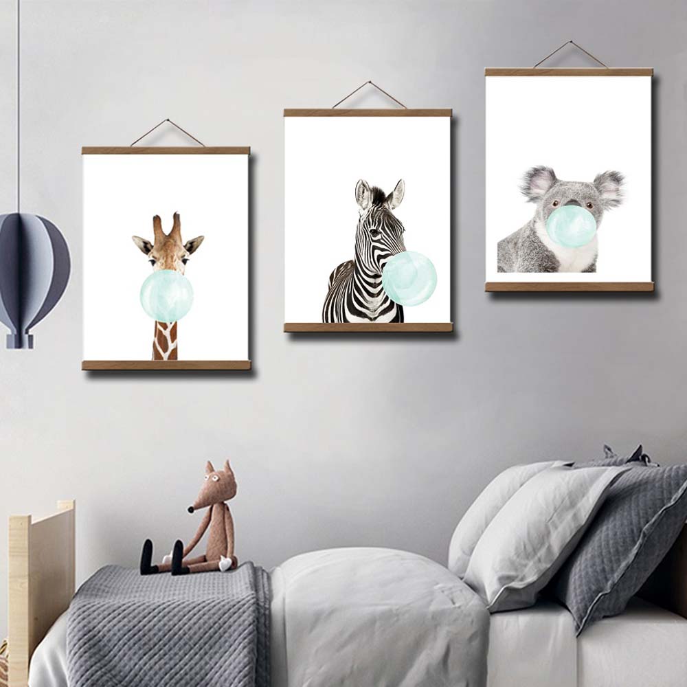 Print Magnetic Artwork Home Decor Wall Hanging Picture rack Painting Scroll Wall Art Poster Frame