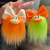 Cute Dudu Lips Long Hair Weird Ugly Cute Funny Cartoon Doll Keychain Pendant Personalized Plush Doll Bag Pendant