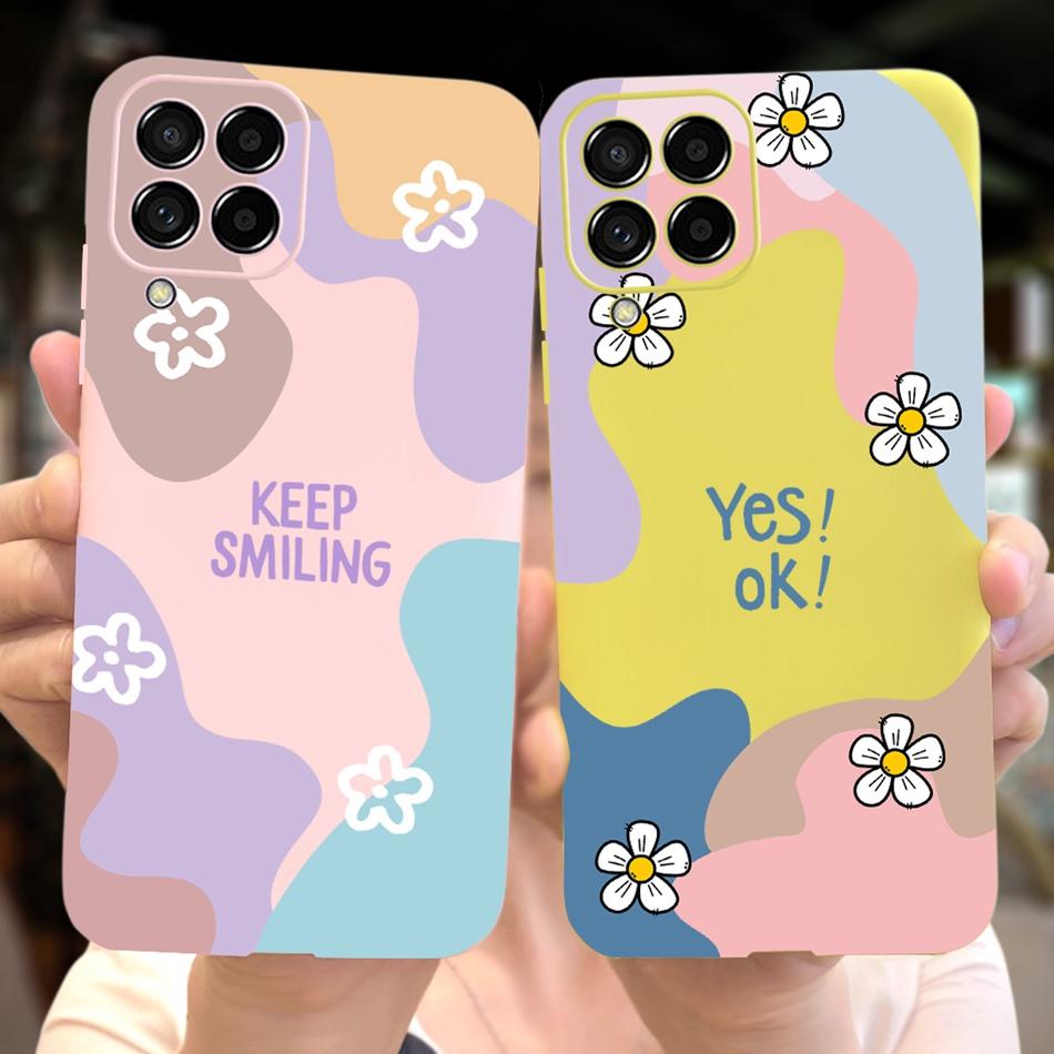 Чехол для телефона Samsung Galaxy M53 Модный Милый Рисунок Макарон Силиконовый Мягкий Чехол Для Samsung M53 M33 M22 4G 5G Задняя Крышка