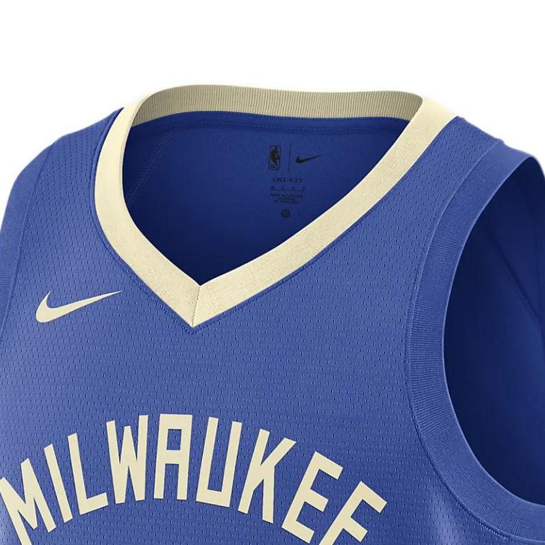 Nike Джерси НБА Адетокунбо Милуоки Бакс 2022 синяя уличная одежда унисекс DO9600-480