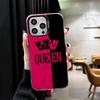Тема "Король и Королева" Ударопрочный чехол для телефона iPhone 17 Air 16 16E 15 Pro Max 14 Plus 13 Mini 12 Задняя крышка Противоударный Fundas