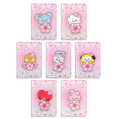 BT21 Кожаный чехол для патч-карты [Cherry Blossom], подлинные официальные товары, KPOP, KBeauty, бесплатные образцы