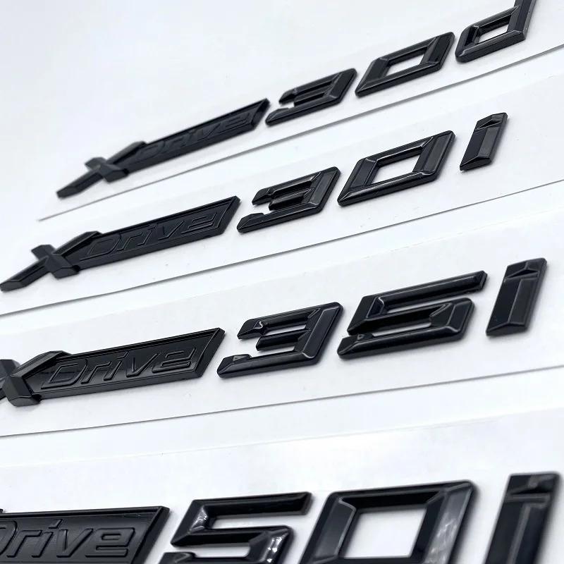 Новая надпись XDrive28i XDrive30i XDrive35i XDrive40i XDrive48i XDrive50i XDrive30d для BMW X5, наклейка на задний багажник автомобиля