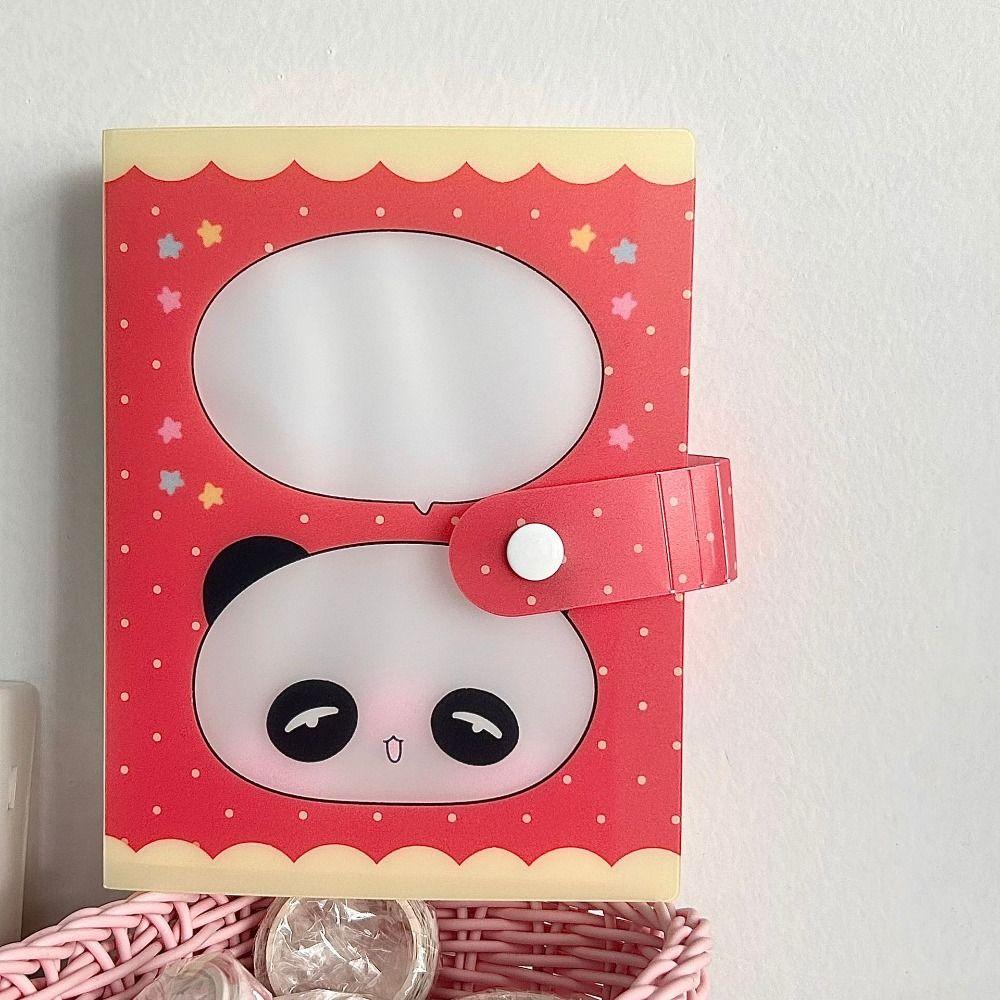 Альбом для наклеек с дизайном клевера, тема панды, книга для хранения наклеек, формат А6, альбом для хранения, DIY поделки