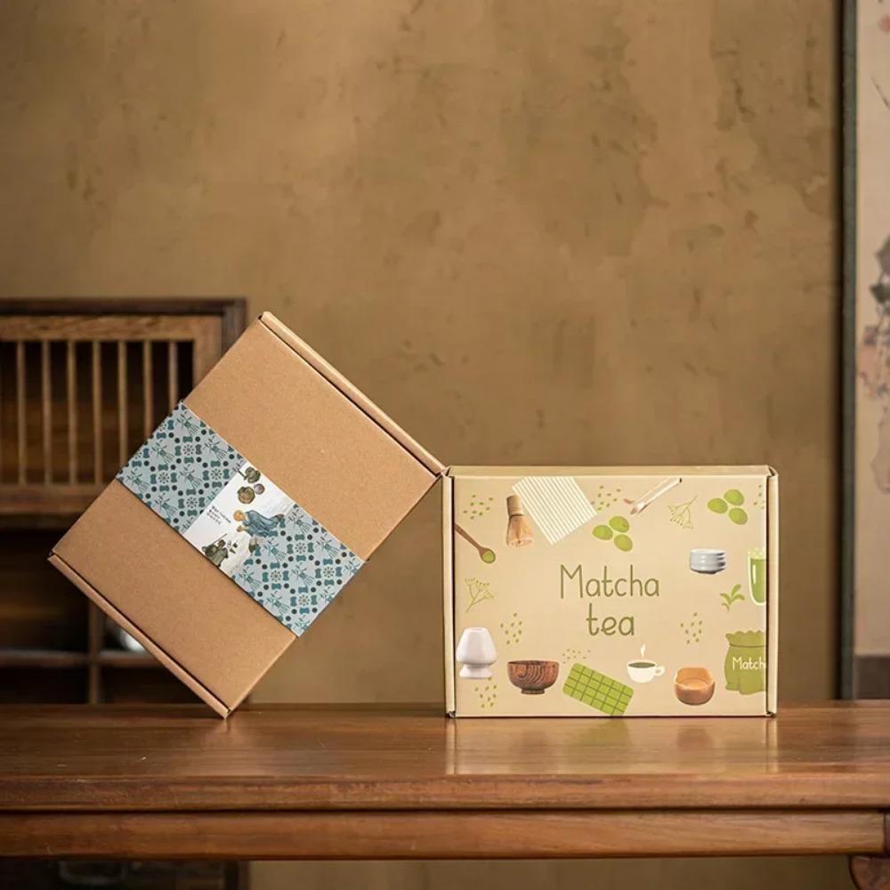 4/5/7PCS Japanese Coarse Pottery Matcha Set Safe Bamboo Whisk Teaspoon Tea Sets Indoor Beverage Shop Tea-making Tools Accessorie