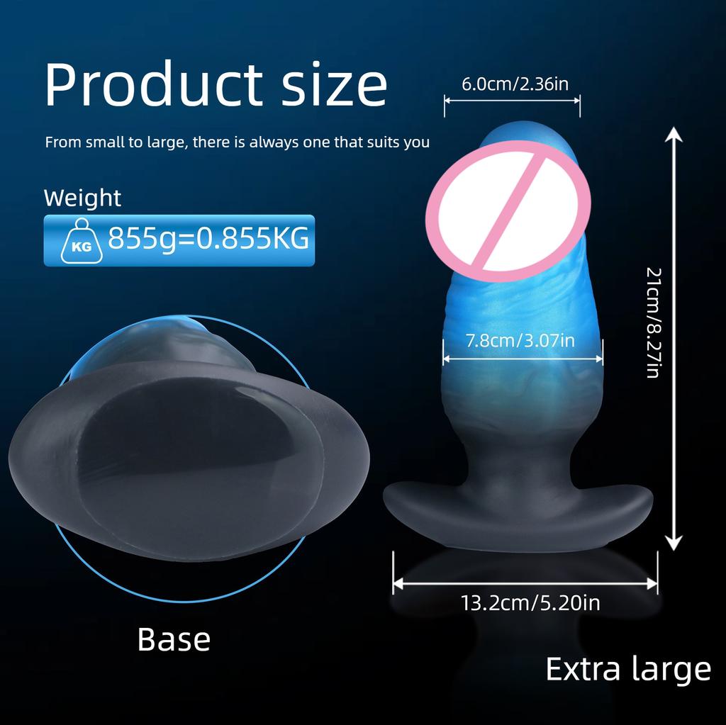 2026 Wearable Anal Plug Dildo Blue Black Wearable Anal Plug Size Optional G-spot Clitoris  Stimulator Masturbator Prostate Massager Adult Sex Toys 18+
