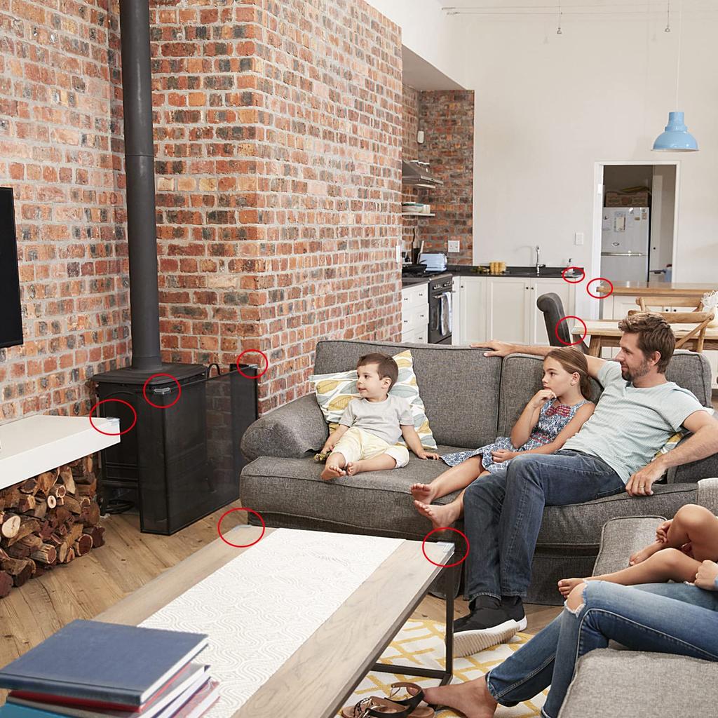 Bifine Защитные уголки для детской головы Изготовлены из Предотвращают Уголки-подушки для мер безопасности для и мебели 3M лента Упаковка из 8 Защита в форме подушки безопасности,