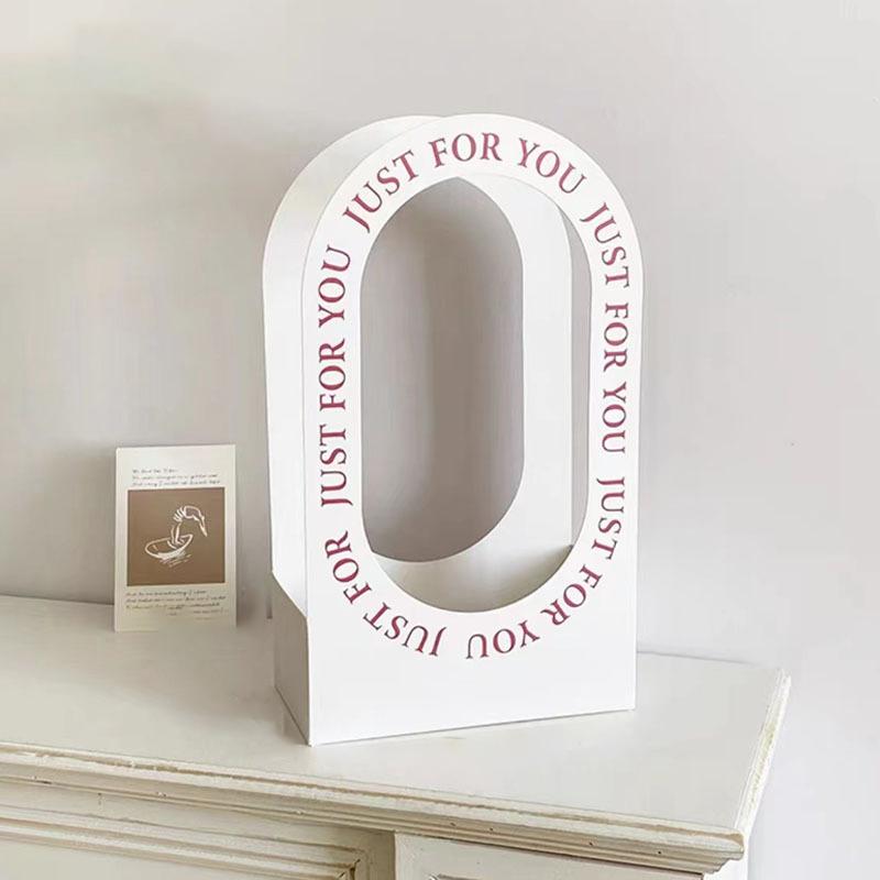 1 шт. Портативная цветочная корзина, упаковка для роз, подарочная коробка для свадьбы, дня рождения, рождественской вечеринки, букета цветов, декора