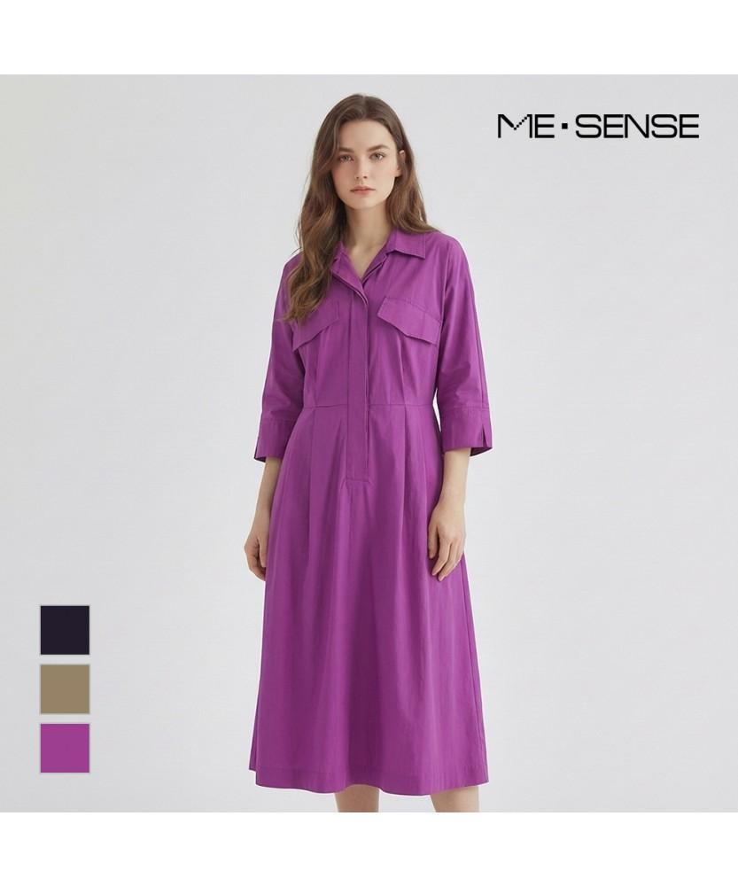 Платье MESENSE с поясом и воротником_Mb45Opm211A