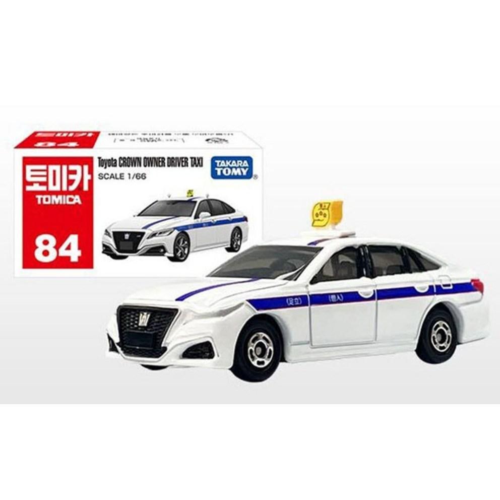 Модель автомобиля Tomica 84 Toyota Crown Private Taxi из литого металла.