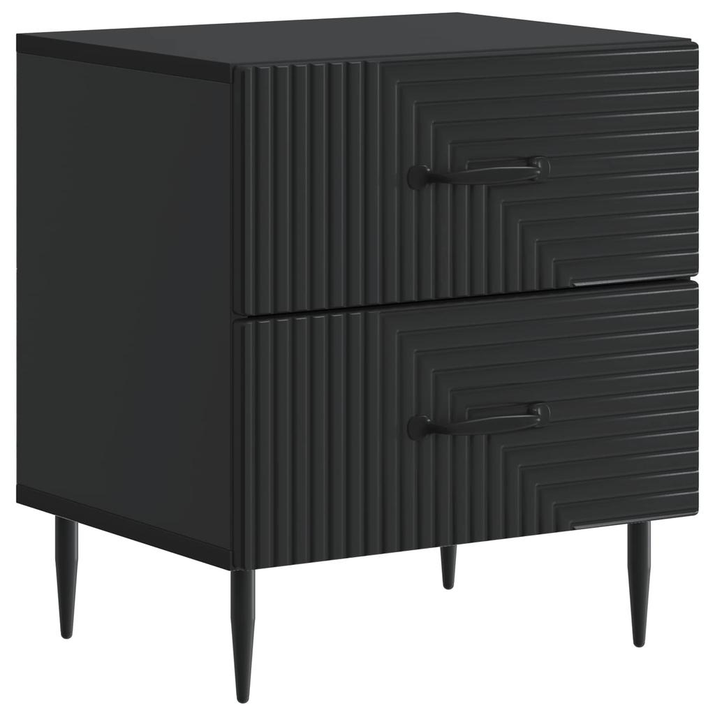 Nightstand Black 43 x 34.5 x 47.5 cm Particleboard
