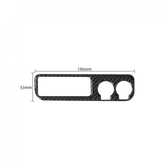 Carbon Fiber Interior USB/AUX Charging Port Cover Trim For Toyota Tacoma