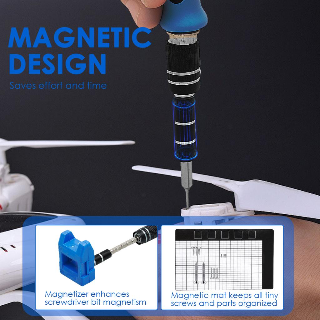 58/141 шт. в 1 Набор прецизионных отверток с битами Профессиональный мини-набор инструментов для ремонта для iPhone, MacBook, компьютера, ноутбука