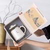 Suet jade teacup ceramic tea separation cup tea cup water cup mug bank company business souvenir