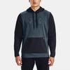 Under Armour Текстурированная флисовая теплая спортивная толстовка с капюшоном с большим логотипом, мужская толстовка с капюшоном, цвет «механический-синий» 1360717-467