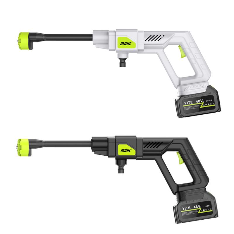 Беспроводной портативный литиевый пистолет для мойки автомобиля: Водяной пистолет высокого давления для домашнего использования