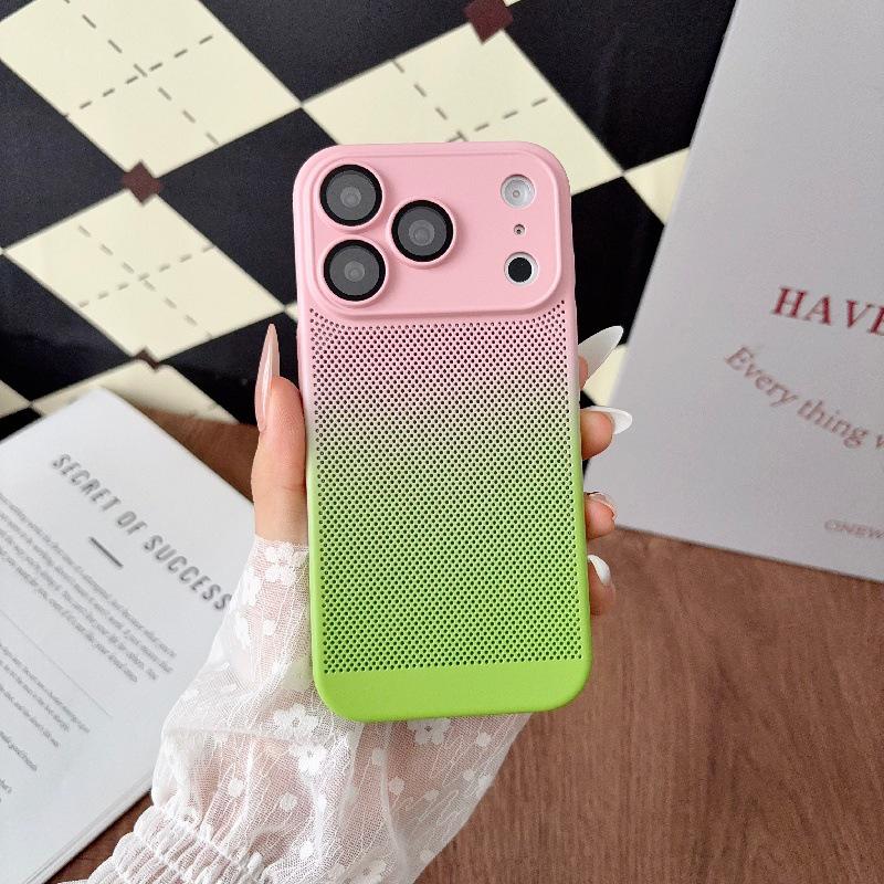 Чехол iPhone 17 Pro Max с сетчатым градиентом для рассеивания тепла