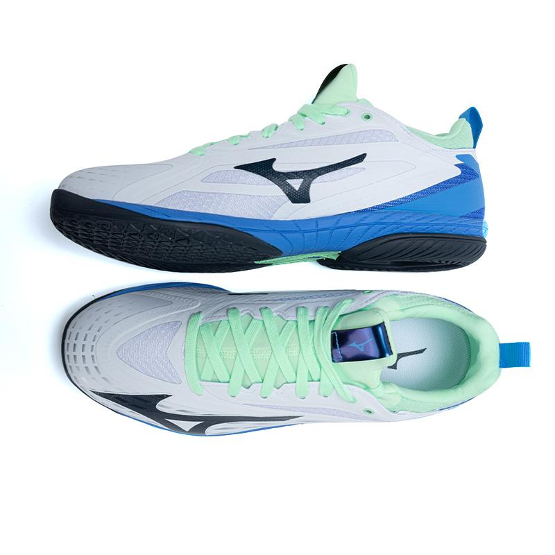 Mizuno Wave Drive Neo 4 Удобные Универсальные Амортизирующие Нескользящие Низкие Тренировочные Кроссовки Унисекс Белые Зеленые Синие 81GA250001