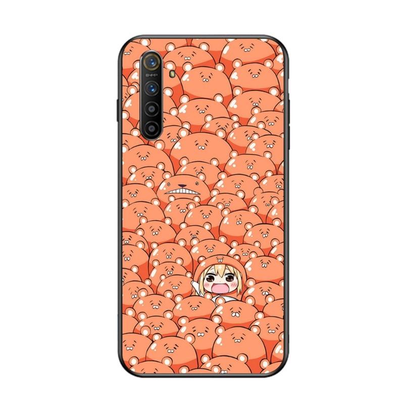 Милый чехол для телефона с аниме «Умару Чан» для OPPO Find X5 X3 X2 A93 Reno 8 7 Pro A74 A72 A53, мягкий черный чехол для телефона