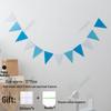 Yellow-Green Felt Pennant Bunting for Kids' Birthday or Kindergarten Decor