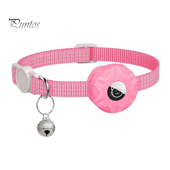 Ошейник-трекер для кошек со светоотражающими полосками, водонепроницаемый регулируемый ошейник безопасности для домашних животных, ошейник-локатор для кошек, чехол для маленьких, средних и больших кошек