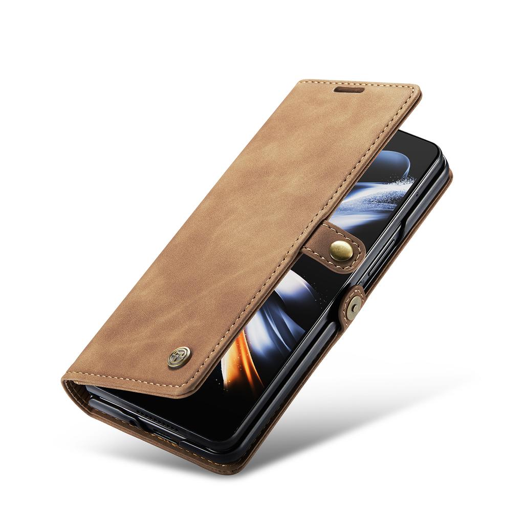 Противоударный кожаный чехол-кошелек для Samsung Galaxy Z Fold 4 Fold4 Zfold4 5g, полный защитный чехол для Samsung Fold4