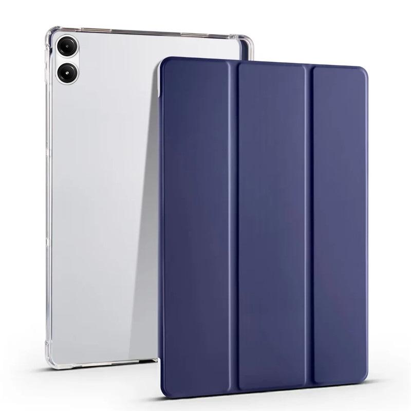 Тройной кожаный мягкий чехол-подставка для планшета Xiaomi Redmi Pad Pro 12,1 Poco Pad, чехол для Redmi Pad Pro, чехол с держателем для ручек