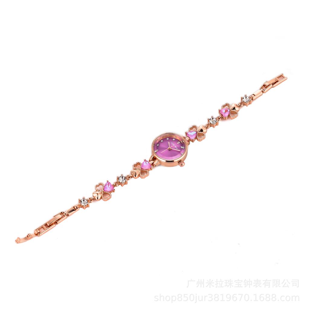 Женские наручные часы Модные кварцевые Легкая роскошь Женские часы-браслет Водонепроницаемые Женский темперамент Зеленый браслет Подарок