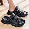 2025 New Men Sports Slippers Outdoor Thick Bottom Breathable Beach Sandals Summer Casual Shoes Big Size 45 Unisex Men Women