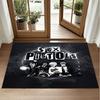 Sex Pistols Design Crystal Velvet Rug Soft Decorative Mat for Bedroom Entrance