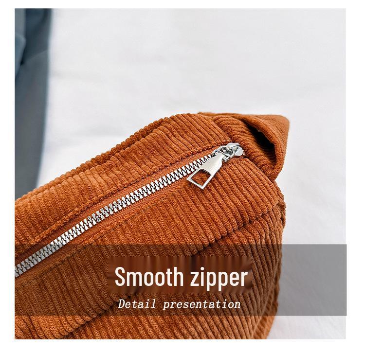 Большая ретро вельветовая холщовая сумка-тоут на плечо для женщин 2023 - Повседневная сумка кроссбоди для студентов